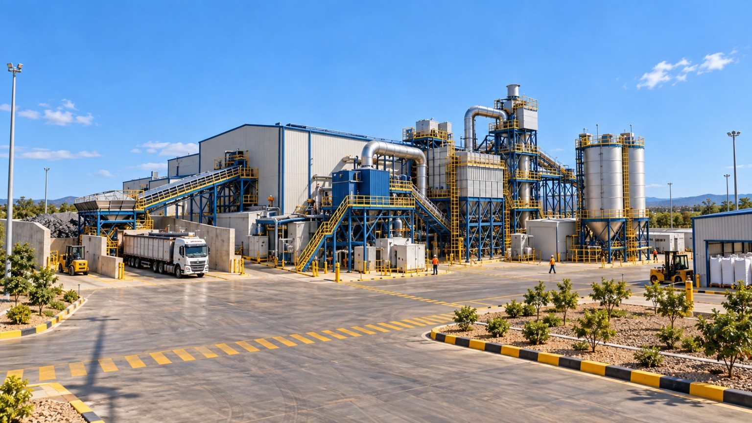 Conceptual exterior view of the plant
