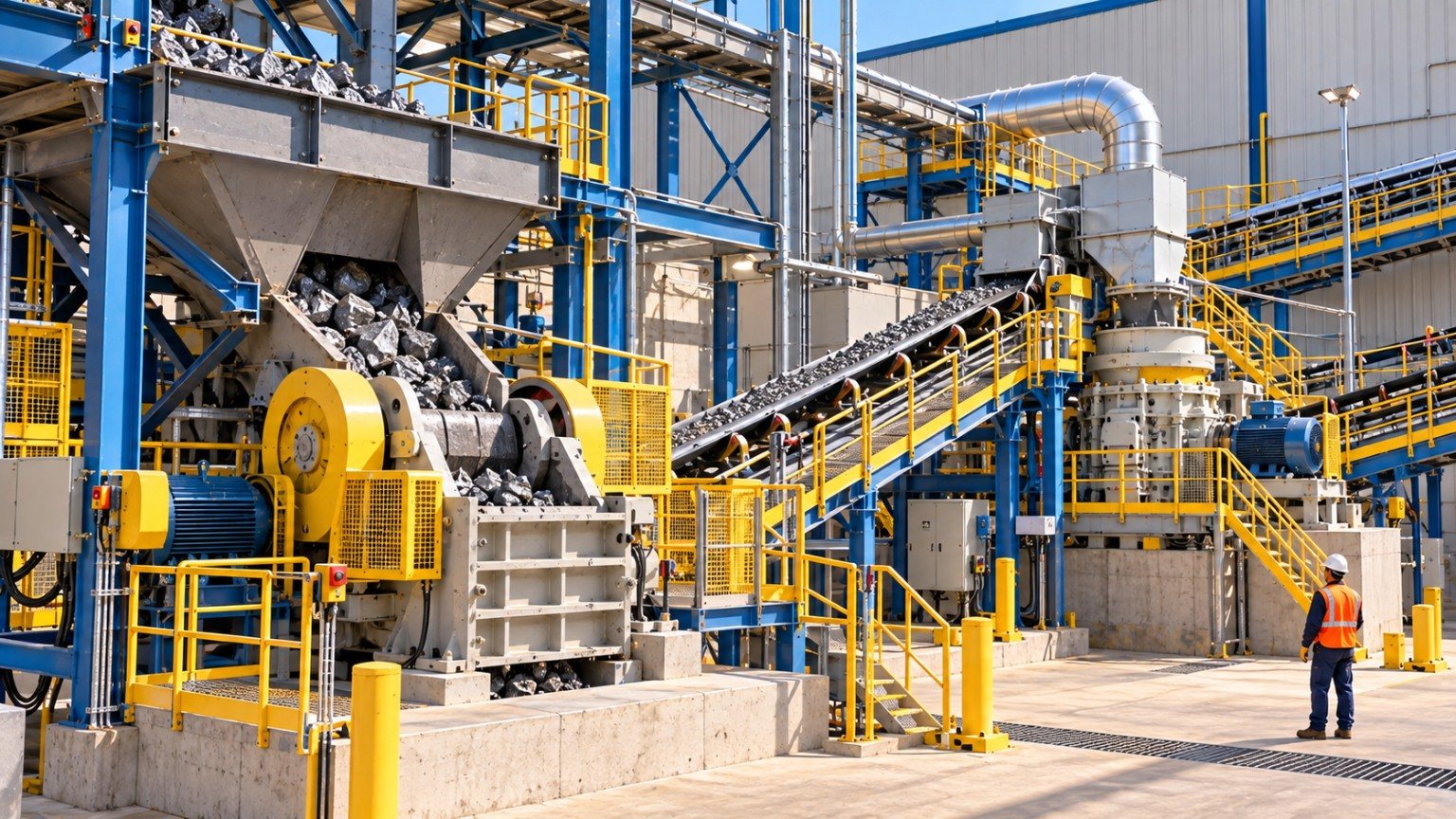 Crushing area